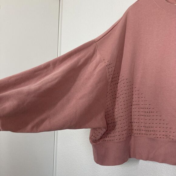 San Diego Padres Sweatshirt Womens XL Pink MLB Baseball Nike Swoosh Sleeve Crop - Picture 11 of 16